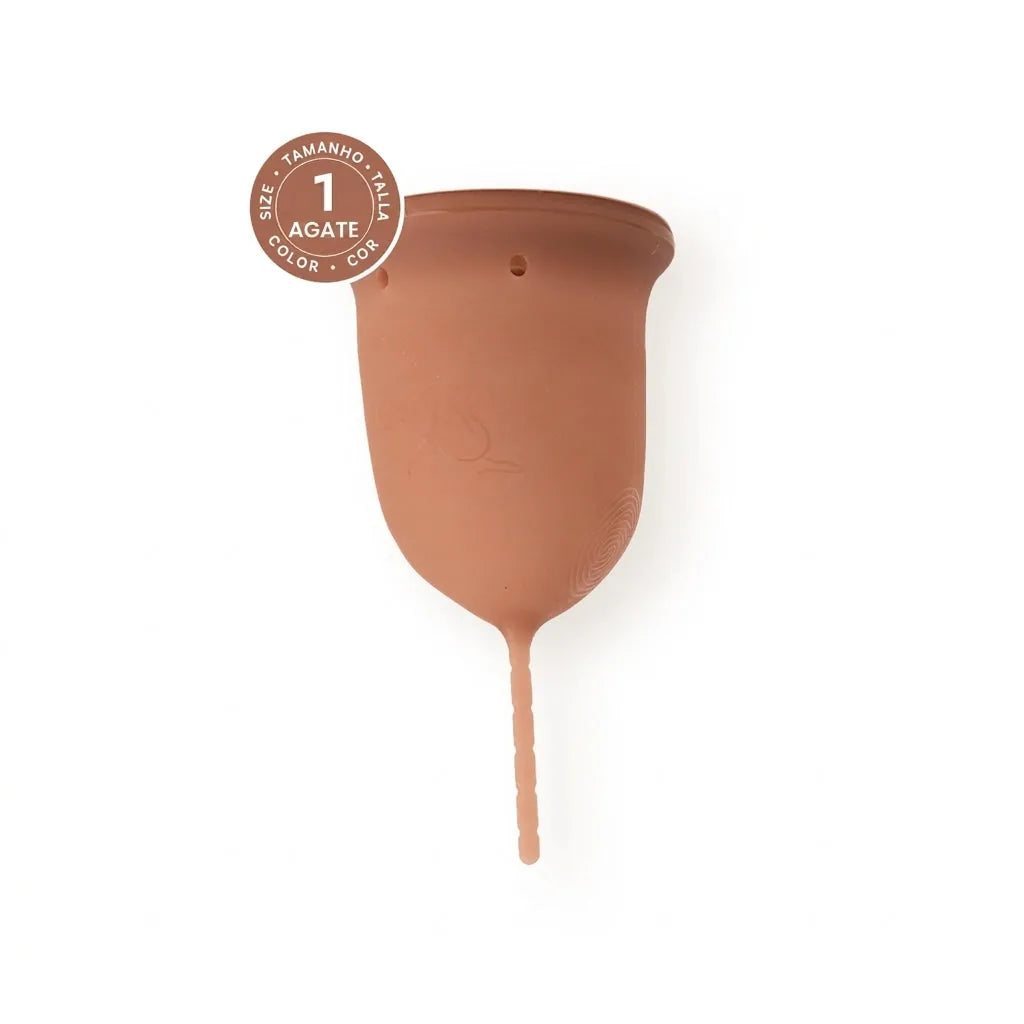 Copo menstrual GIOCUP® em silicone médico, cor Agate, tamanho 1