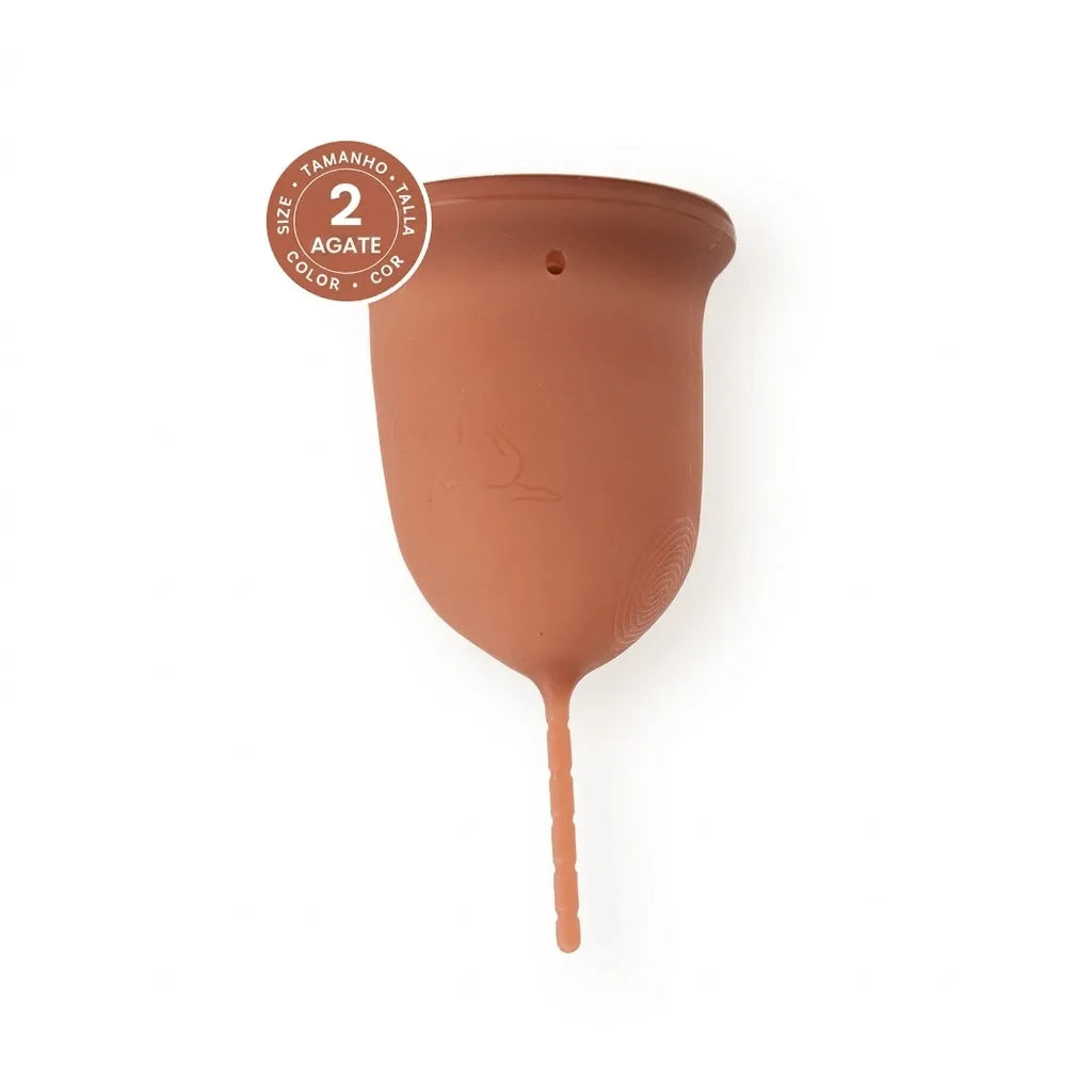 Copo menstrual GIOCUP® em silicone médico, cor Agate, tamanho 2