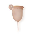 Copo menstrual GIOCUP® em silicone médico, cor Amber, tamanho 2