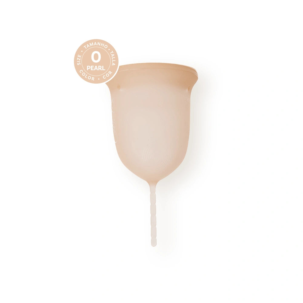 GIOCUP® menstrual cup, made of medical grade silicone, Pearl color, size 0