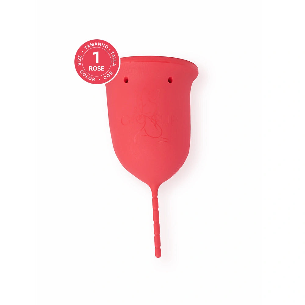 GIOCUP® menstrual cup made of medical-grade silicone, Rose color, size 1