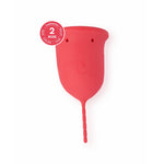 GIOCUP® menstrual cup made of medical silicone, Rose color, size 2