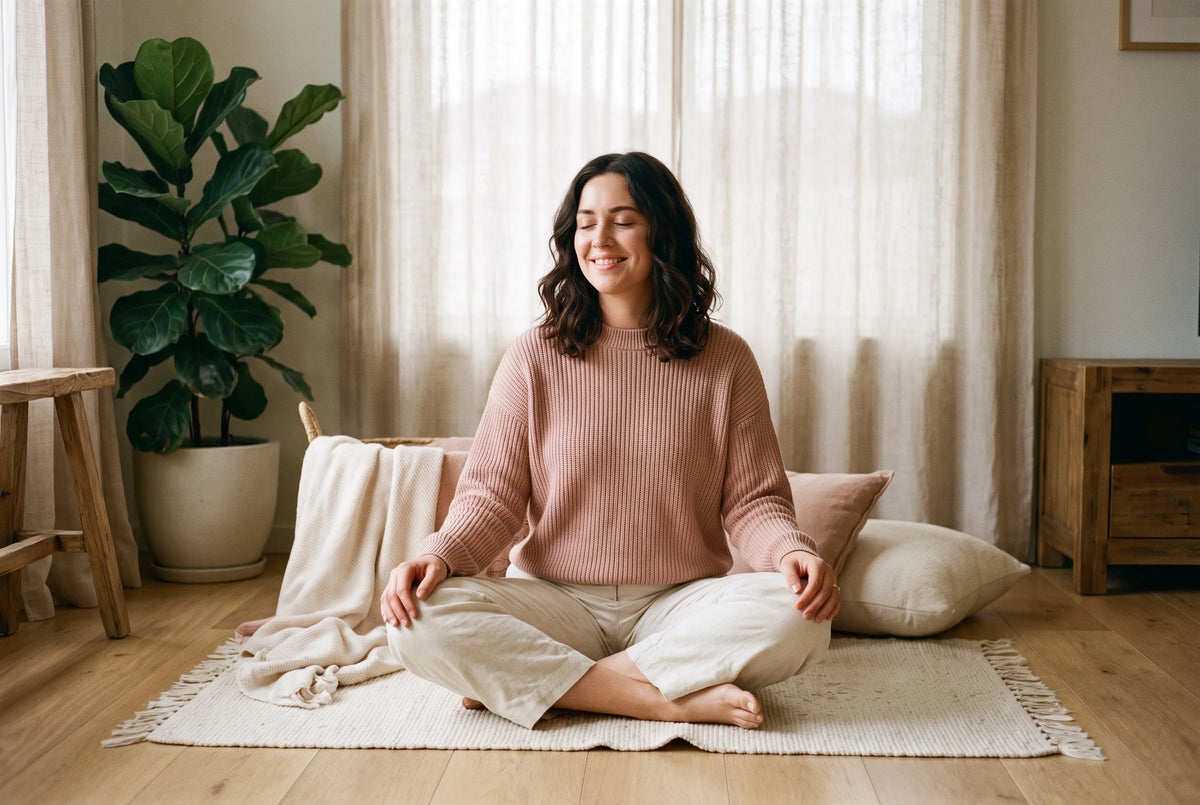 Woman with the GIOCUP® menstrual cup